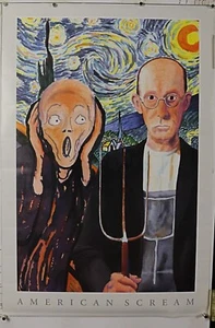 American Scream vintage poster 36.50"X24.25" rare poster NOS (b207) - Picture 1 of 3