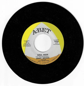 LATIN / FUNK 45 RPM - JIMMY BROWN - A-BET RECORDS " SOUL MAN" - Picture 1 of 2