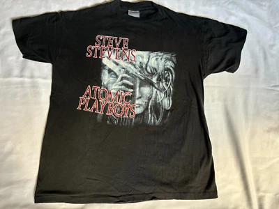 VTG Steve Stevens And the Atomic Playboys Double Sided 1988 Tour Shirt Size XL - Image 1 of 4