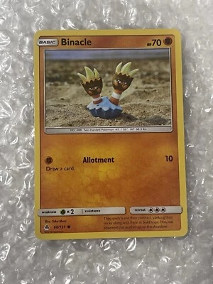 Pokémon TCG Binacle Forbidden Light 66/131 Regular Common NM - Image 1 of 2