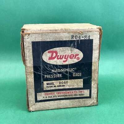 Dwyer 2040 Magnahelic Pressure Gauge 0-5 On Dial 15 psi max NEW - Image 1 of 4