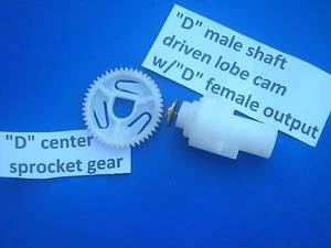 NEW drive gear/cam set / fits many Frigidaire (5304469402 cam + 5304469403) - Picture 1 of 7