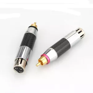 3pin XLR Female to RCA Male Socket Adapter Balanced Audio Phono Cable Plug - Picture 1 of 7