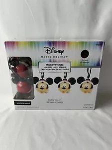 Disney Mickey Mouse Lichter blinkende LED Lichterkette Urlaub Weihnachten BN11 - Bild 1 von 6