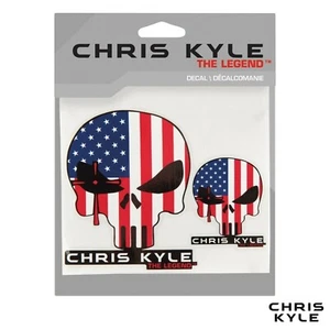 Chris Kyle Decal- American Flag/Skull (2PK) - Picture 1 of 1