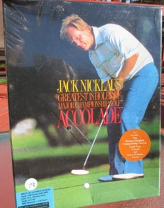 Jack Nicklaus Greatest 18 buche da golf per IBM/Tandy PC 5.25 5 1/4 disco nuovissimo - Foto 1 di 6