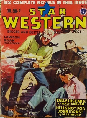 Star Western винтажный журнал Pulp июнь 1946 реклама захватывающий Coburn - Изображение 1 из 4