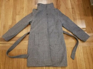 b.young Bycilia Women's Medium Length Coat Mid Grey Melange US Size 6 - Picture 1 of 4