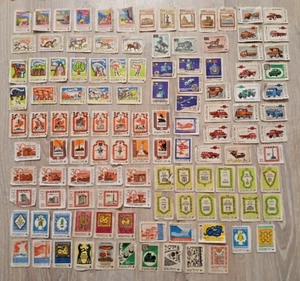 vintage matchbox stickers 117 pieces, Soviet era 1970s USSR - Picture 1 of 10