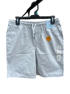 Cat & Jack Boys Flexible Drawstring Gray Shorts Uniform Sz S 6/7 - Picture 1 of 3