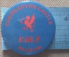 Vintage Pin Badge Carnarvon Castle Museum - Red Dragon
