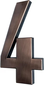 8 Inch House Number No.4 for Floor Yard Gate Buliding Mailbox Address Sign De... - Picture 1 of 12