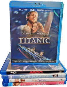 5 Blu Ray Lot: Titanic [Blu-ray / Digital] Argo/The Vow/Safe Haven/ Hope Springs - Picture 1 of 3