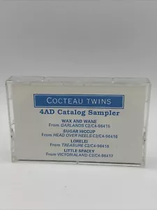 Cocteau Twins 4AD Catalog Cassette Tape 1991 Advance Promo Sampler 4XPRO-79901 - Picture 1 of 12