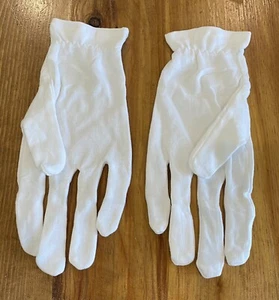 30 Pairs Cotton Cosmetic Gloves Hand Spa Gloves for Moisturizing, White M/L - Picture 1 of 4