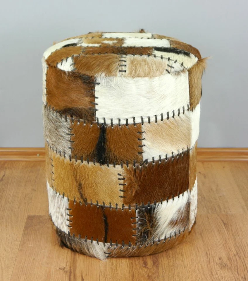 Ziegenfell - Sitzwürfel, Hocker, Beistellhocker, Sitzhocker, versch. Farben - Bild 1 von 1