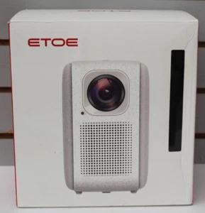 Etoe Model A1192 E2 Pro Projector Native 1080P FHD 4K, WiFi, 5G, Bluetooth, Apps - Picture 1 of 2