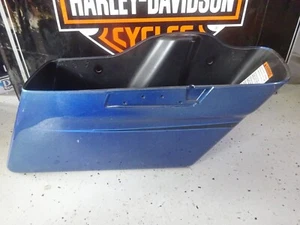 Harley Davidson 90'S BAGGER Used Genuine OEM BLUE RIGHT Saddlebag - Picture 1 of 6