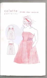 Colette Pattern 1004, Strapless Dress Optional Boning, Size US 0 - 18 Uncut - Bild 1 von 2