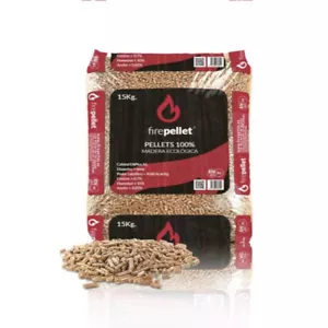 SACK PELLET 15 KG Holzpellets Heizpellets Pellet 15 Kg Pelletofen Bio Pellet A1+ - Bild 1 von 1