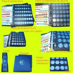  Album MAMUT polipiel con cajetín idéntico  + 8 HOJAS  ( 288 Monedas de 2 € ). - Imagen 1 de 6