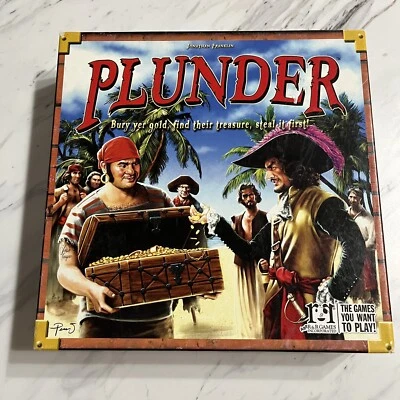 Plunder By R & R Games The Pirate Treasure Hunt Board Game Complete - Image 1 of 4