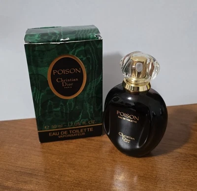 Spray vintage original Poison de Christian Dior EDT 50 ml/1,7 oz para mujer con caja Foto 1 de 4