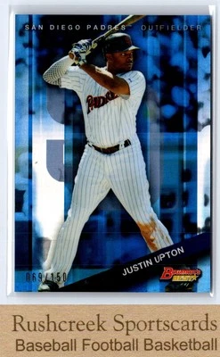 Bowman's Best #64 Justin Upton/150 Padres Blue Refractor 2015 Foto 1 de 2