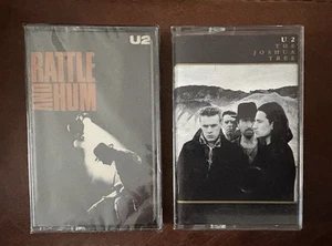 U2 Joshua Tree and Rattle and Hum Cassette Tapes Island Records Pop Rock - Picture 1 of 9
