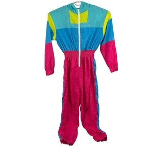 Mono Mono Mono Mameluco Disfraz Adulto Años 80 90 Neón Bloque Talla Grande/XL - Imagen 1 de 9