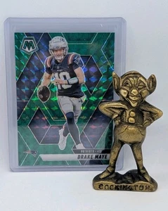 Mosaico Panini 2025 #28 Drake Maye mosaico verde New England Patriots - Imagen 1 de 3