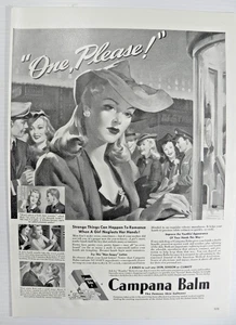 1942 Campana Balm Print Ad "Strange Things Happen to Romance When..." - Picture 1 of 7