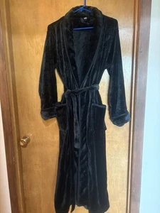 Super Soft Black Bathrobe Size XL - Picture 1 of 2