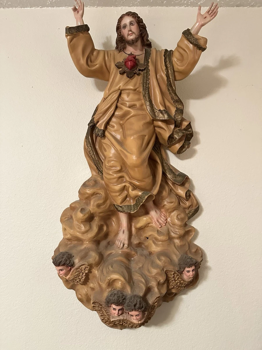 From Our First Kiss To Our Last Breath Erly 20th Century Wooden Sculpture  Scred Hert Of Jesus Christ With Open Arms For Sale Picture 9 Faithcorner  Wooden Sculpture, image size:900x1200