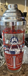 MCM Glass 9” Cocktail Drink Mixer Shaker With Instruments - Picture 1 of 6