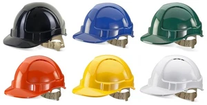 Beeswift Comfort Vented Safety Helmet Black, Blue, Green, Orange, White, Yellow - Picture 1 of 9