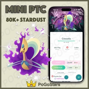 Pokémon PTC GO - Shiny Shadow Cresselia - Global Wild Area✨Special Background✨ - Bild 1 von 1