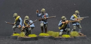 32mm 28mm WW1 French Patrol Scouts Out! - Offizier 1. Weltkrieg Der Große Krieg - Bild 1 von 4