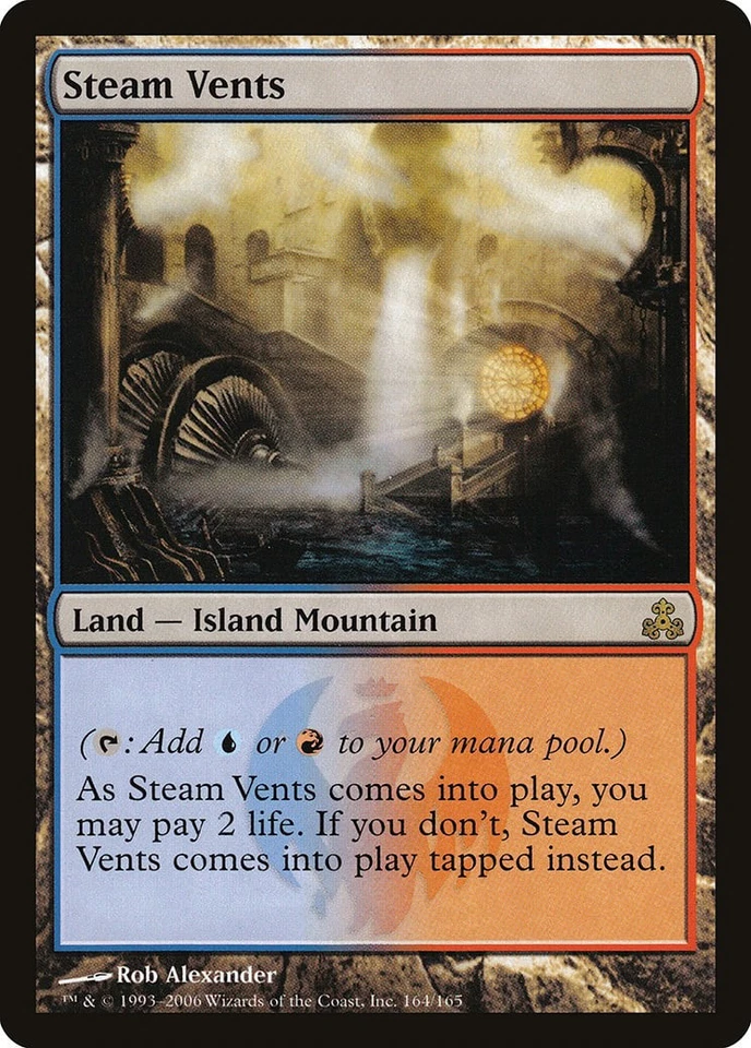 Steam Vents Guildpact HEAVILY PLD Land Rare MAGIC THE GATHERING CARD ABUGames - Image 1 of 1