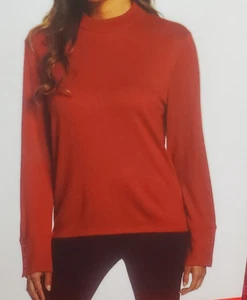 Rafaella Damenpullover L Rio rot Stehkragen neu mit Etikett Knopfmanschette weicher Strick - Bild 1 von 15