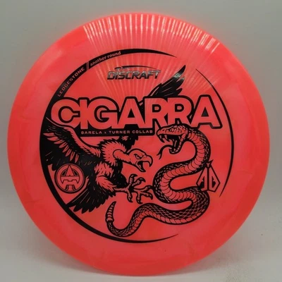 Discraft Z Swirl Cigarra Barela x Turner Collab Pink/Black Stamp 175-176g  - Image 1 of 3