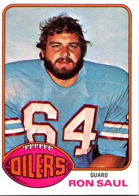 1976 Topps #208 Ron Saul football card 6I - Image 1 of 2