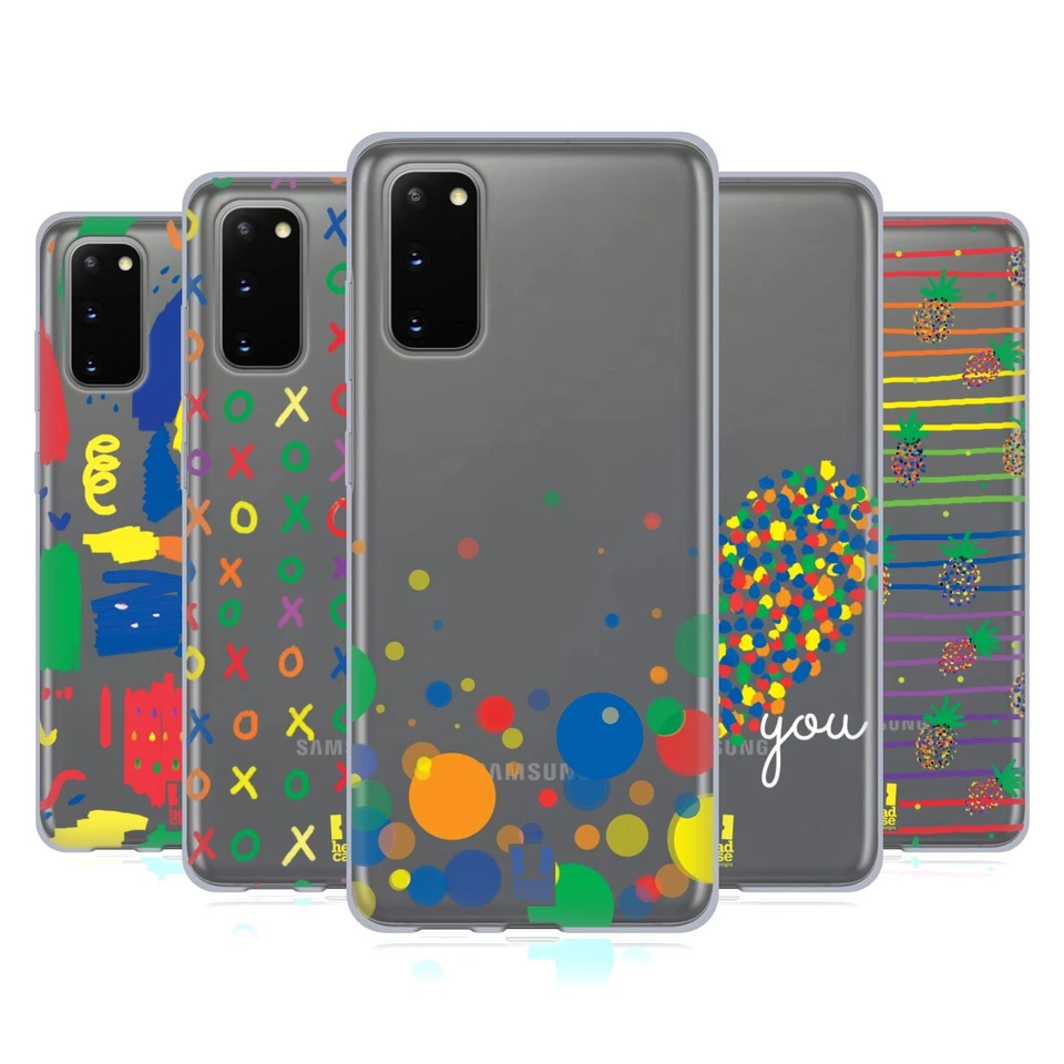 HEAD CASE PAZZIA ARCOBALENO CUSTODIA COVER MORBIDA IN GEL PER SAMSUNG TELEFONI 1 - Immagine 1 di 1