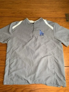 MLB Los Angeles Dodgers Holloway Short Sleeve Pullover Gray Mens Size XL - Picture 1 of 4