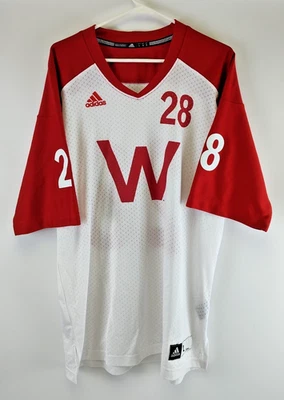 Wisconsin Badgers 2012 Montee Ball #28 Throwback W Adidas Football Jersey Size L - Image 1 of 4