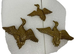 PLACAS DE PARED DE PATO DE LATÓN, JUEGO DE 3 - Imagen 1 de 6