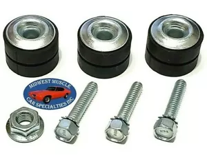 GM Windshield Washer Wiper Motor Mounting Bushing Rubber Grommets & Screws 7p NU - Picture 1 of 8