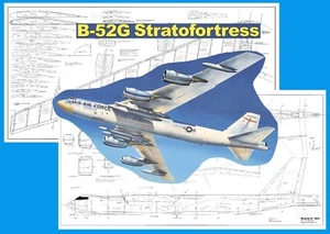 Planes de avión modelo (RC): Boeing B-52G 78" envergadura pendiente Soarer (PSS) - Imagen 1 de 4