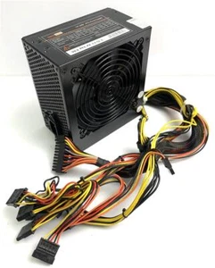 Techsolo TP-600 V2.3 PFC P4 600Watt ATX PC-Netzteil/Power Supply 20+4 Pin - Afbeelding 1 van 4