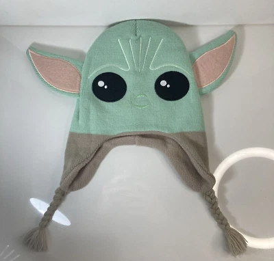 Star Wars Bebé Yoda Grogu Unisex Niños Gorro Sombrero Orejeras Talla Única Verde/Bronceado Foto 1 de 4